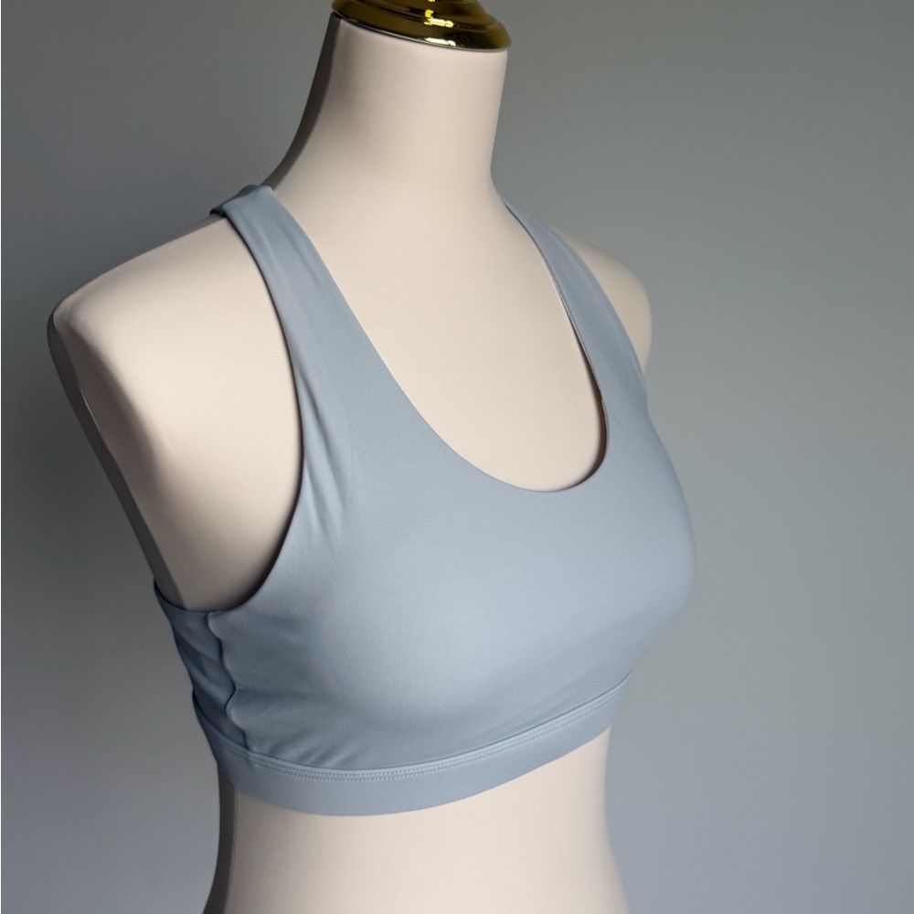 Running Girl Light Gray Sports Bra